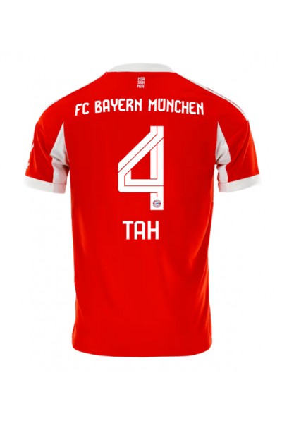 Bayern Munich Jonathan Tah #4 Jalkapallovaatteet Kotipaita 2025-26 Lyhythihainen Bayern Munich Jonathan Tah #4 Jalkapallovaatteet Kotipaita 2025-26 Lyhythihainen